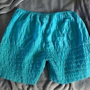 Vintage teal bloomers or knickers, size XL or XXL